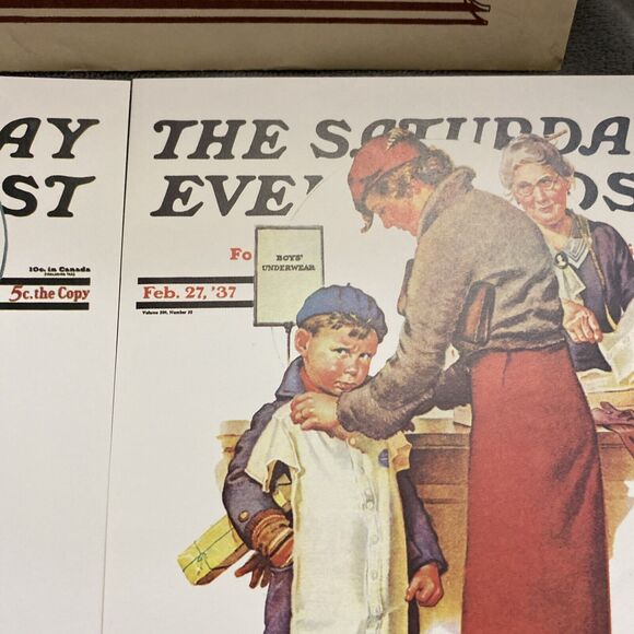 Covers From The Saturday Evening Post Fighting For Fun A Hanging Matter Lithos - Picture 12 of 15